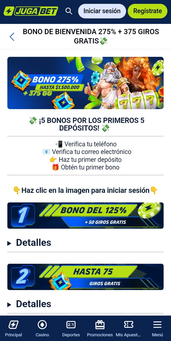 Jugabet casino-Bono de bienvenida