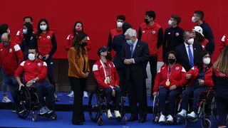 La recepción del Presidente Sebastián Piñera a los representantes chilenos en Tokio 2020