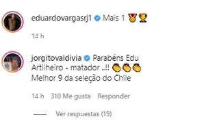 Jorge Valdivia a Eduardo Vargas: El mejor 9 de la selección chilena