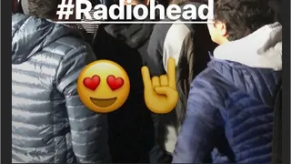 Mauricio Pinilla disfrutó en el concierto de Radiohead