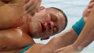 John Cena ganó a Seth Rollins con la nariz fracturada