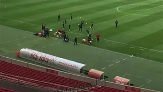 La práctica de la selección peruana en el Estadio Beira-Río de Porto Alegre