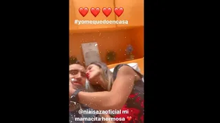 La romántica cuarentena de Arturo Vidal y Sonia Isaza