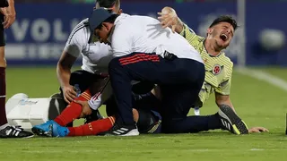 Compañero de Nicolás Castillo sufrió una dolorosa lesión en el Preolímpico de Colombia