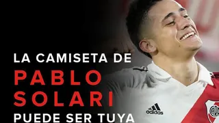 Camiseta de Pablo Solari fue subastada por el segundo monto más alto de la Fundación River