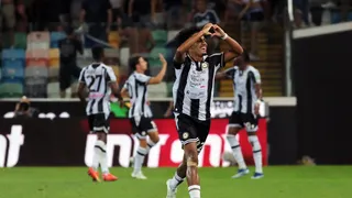 Damián Pizarro fue testigo del triunfo de Udinese sobre el Como