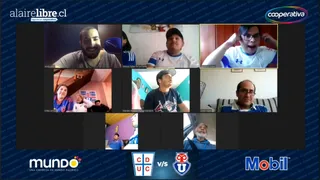 La facción cruzada de Hinchada Cooperativa festejó con la victoria de la UC sobre la U