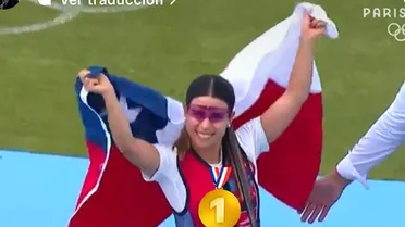 Los primeros campeones olímpicos de Chile celebraron a Francisca Crovetto