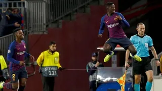 Dembelé se lució con un golazo “maradoniano” ante Tottenham en el Camp Nou