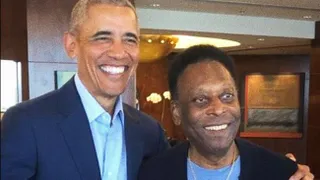 Pelé y Obama se reunieron en Brasil para trabajar juntos “por un mundo mejor”