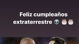Arturo Vidal saludó al “extraterrestre” Lionel Messi por su cumpleaños