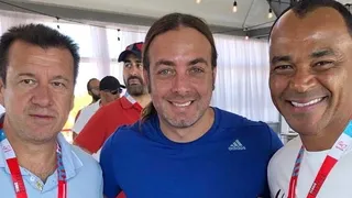 Nicolás Massú compartió con los astros brasileños Cafú y Dunga en Montreal