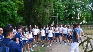La Roja Femenina sub 17 tuvo actividad cultural en la ruinas del Imperio Romano en Aquilea