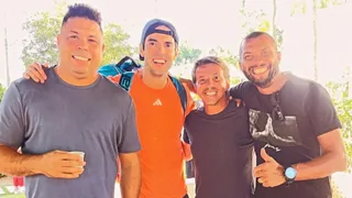 ¿Nueva faceta? Ronaldo y Kaká jugaron tenis en torneo benéfico en Brasil