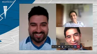 Mirosevic y Alvarez sorprendieron a hinchas que cumplen años en la fecha de aniversario de la UC