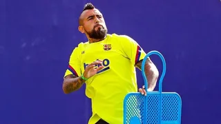 Arturo Vidal participó en la primera práctica de Barcelona al mando de Ronald Koeman