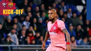 Arturo Vidal comandó a Barcelona en reñido empate ante Huesca en la liga española