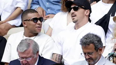 Kylian Mbappé y Zlatan Ibrahimovic acapararon miradas en la final de Roland Garros