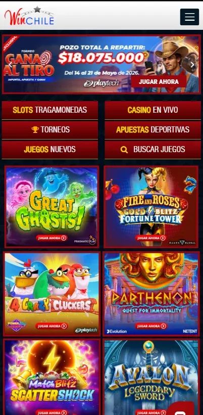 casino winchile: oferta de slots y casino en vivo