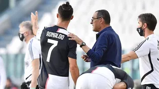 El polémico gesto de Cristiano Ronaldo hacia su DT Maurizio Sarri en el duelo ante Torino