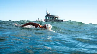 Bárbara Hernández replicó su histórico cruce por el Estrecho de Magallanes