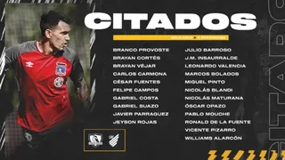 ¡Con Nicolás Maturana como sorpresa! Los citados de Colo Colo para el duelo ante Athletico Paranaense