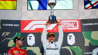 Valtteri Bottas aprovechó un error de Sebastian Vettel y se quedó con el Gran Premio de Japón