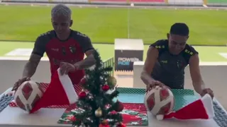 Palestino puso a prueba a Joe Abrigo en un desafío navideño