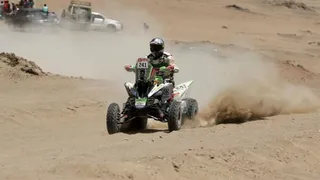 Ignacio Casale terminó segundo en la cuarta etapa del Dakar y mantuvo su liderato en quads