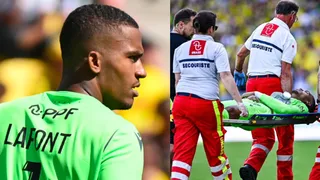 Arquero de Nantes espera diagnóstico y cree que lesión que sufrió ante Toulouse es “grave”