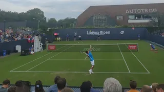 Así fue el punto de partido que instaló a Garin en octavos de final en el ATP de Hertogenbosch