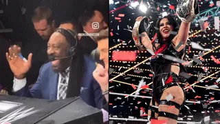 La desopilante reacción de Booker T con Stephanie Vaquer durante su histórica lucha en NXT Roadblock