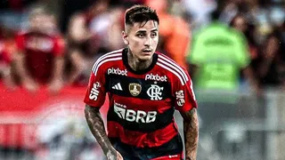 Erick Pulgar fue titular en la victoria de Flamengo sobre Resende por el Campeonato Carioca