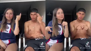 El divertido desafío de Tiktok que protagonizó Darío Osorio con su polola