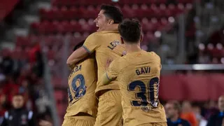 Lewandowski le dio el triunfo a Barcelona y encendió la parte alta de la liga española