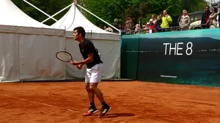 Cristian Garin entrenó con el japonés Taro Daniel en su preparación para el ATP de Munich