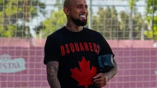 Arturo Vidal ya trabaja en La Roja en Juan Pinto Durán