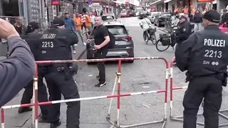 Pánico en la Eurocopa: Policía abatió a hombre que amenazó a hinchas con un hacha