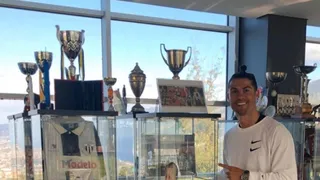 Cristiano Ronaldo se saltó la cuarentena para visitar el museo de su primer equipo