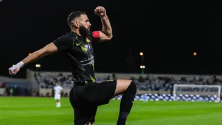 Benzema anotó el gol de la victoria Al Ittihad sobre Al Akhdoud en la liga saudí