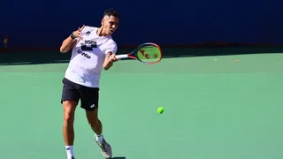 Equipo chileno de Copa Davis ya entrena en el Court Central del Nacional