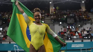 Rebeca Andrade brilló y dio oro a Brasil en la gimnasia artística de Santiago 2023