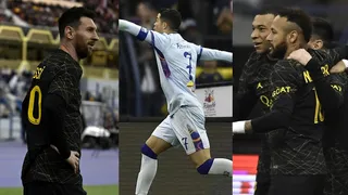 Messi, Cristiano y Mbappe brillaron en festival de goles entre PSG y estrellas de Riyadh