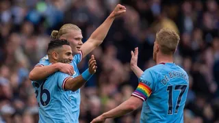 El doblete de Erling Haaland en triunfo de Manchester City