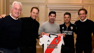 Marcelo Salas visitó a River Plate y compartió con Marcelo Gallardo previo al duelo contra Colo Colo
