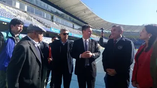 Autoridades inspeccionaron el “Ester Roa” de cara al duelo de U. de Concepción con Colo Colo