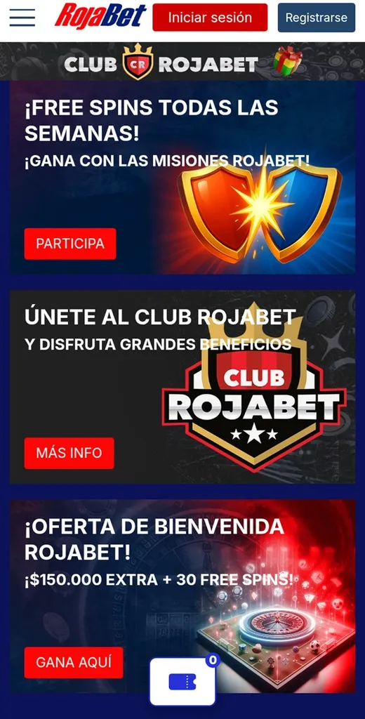 Rojabet Chile-Promociones-Bono de binevneida