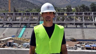 José Pedro Fuenzalida visitó San Carlos para ver avances del nuevo estadio