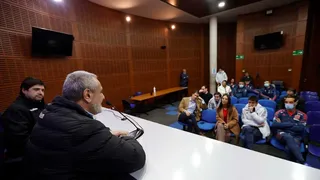 Universidad de Chile recibió a Pablo Milad en el Centro Deportivo Azul