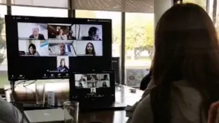 El momento en que Francisca Crovetto conoce que ganó el Premio Nacional del Deporte